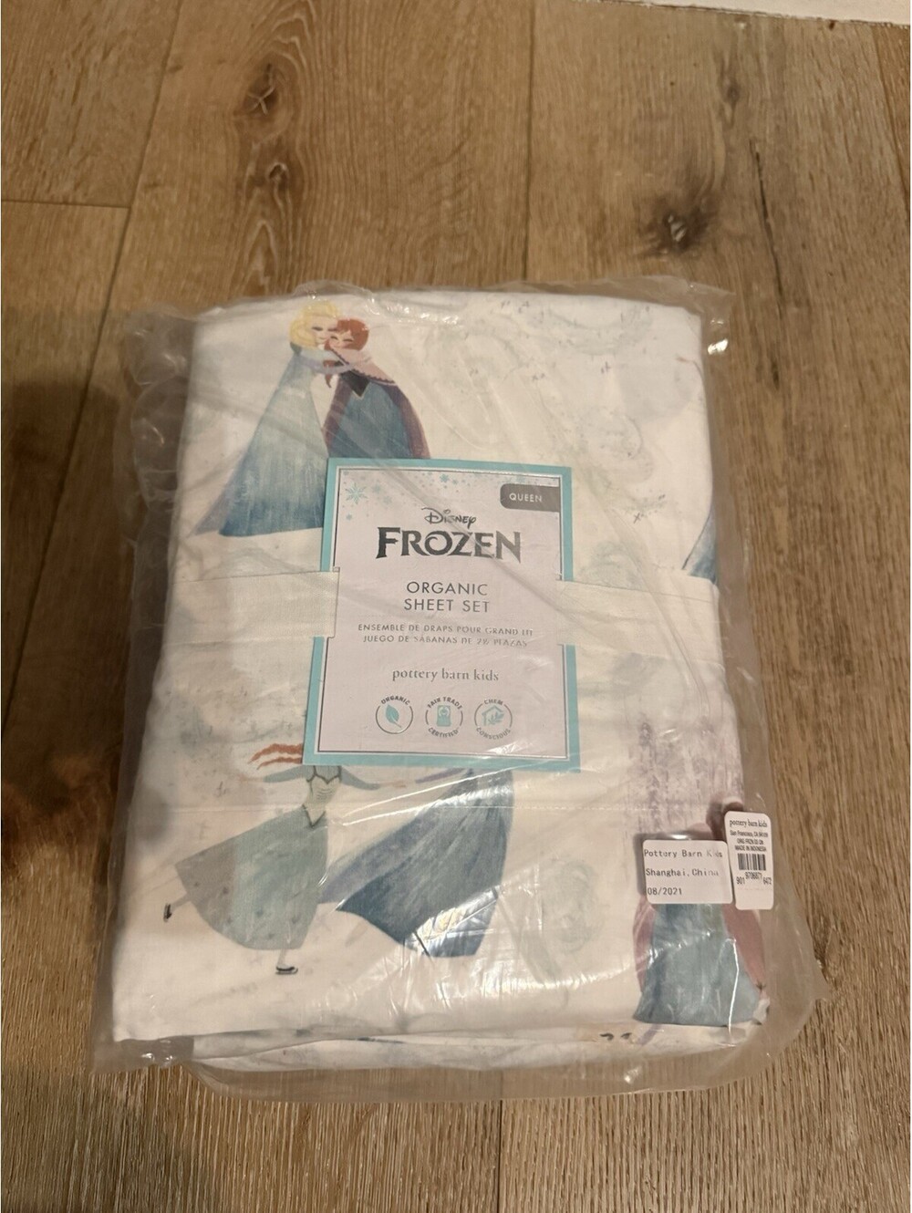 Pottery Barn Kids Disney Frozen Organic Cotton Sheet Set Queen